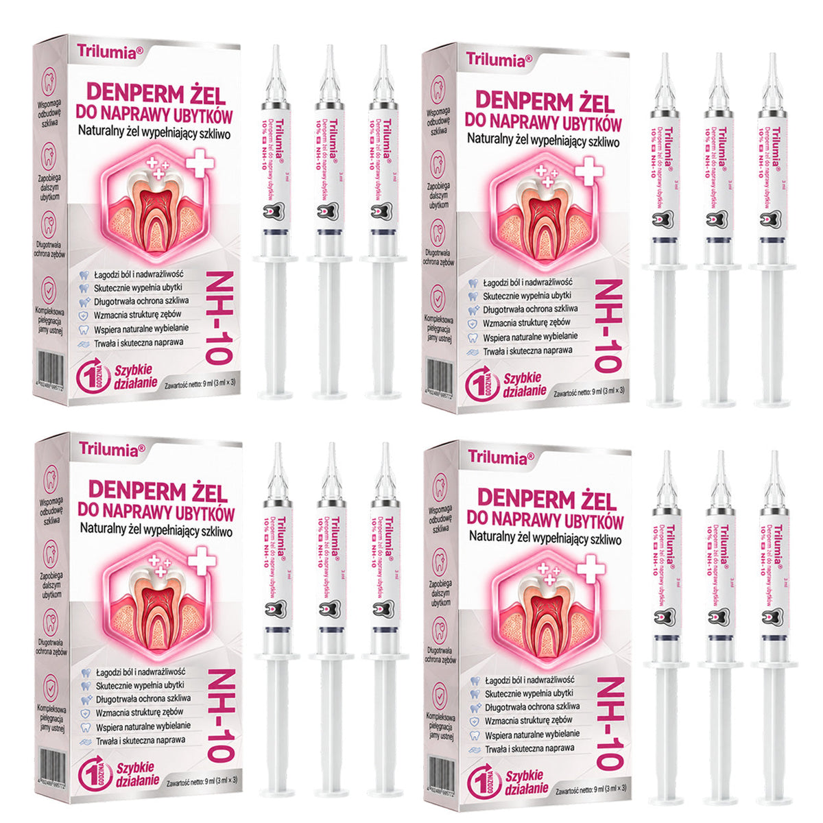🧑⚕️Trilumia® 🦷 DenPerm – Naturalny żel do odbudowy szkliwa i wypełniania ubytków próchnicowych 🧊