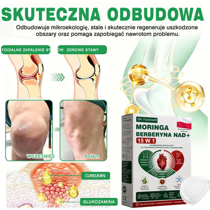 🍀DR.Fachmer® Moringa, Berberyna i NAD+ – nanoplastrowy plaster mikroigłowy 15 w 1 | Nowa generacja pielęgnacji ciała z zaawansowaną nanoformułą 🌿