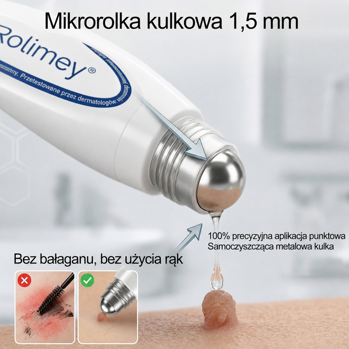 💖Oficjalny Sklep Markowy | ✅👩‍⚕️ Rolimey® 7-Dniowy 𝗧𝗮𝗴 & 𝗦𝗽𝗼𝐭 𝐄𝐫𝐚𝐬𝐞𝐫 (Bez bólu, Bez blizn – aplikator z kulką) 💖