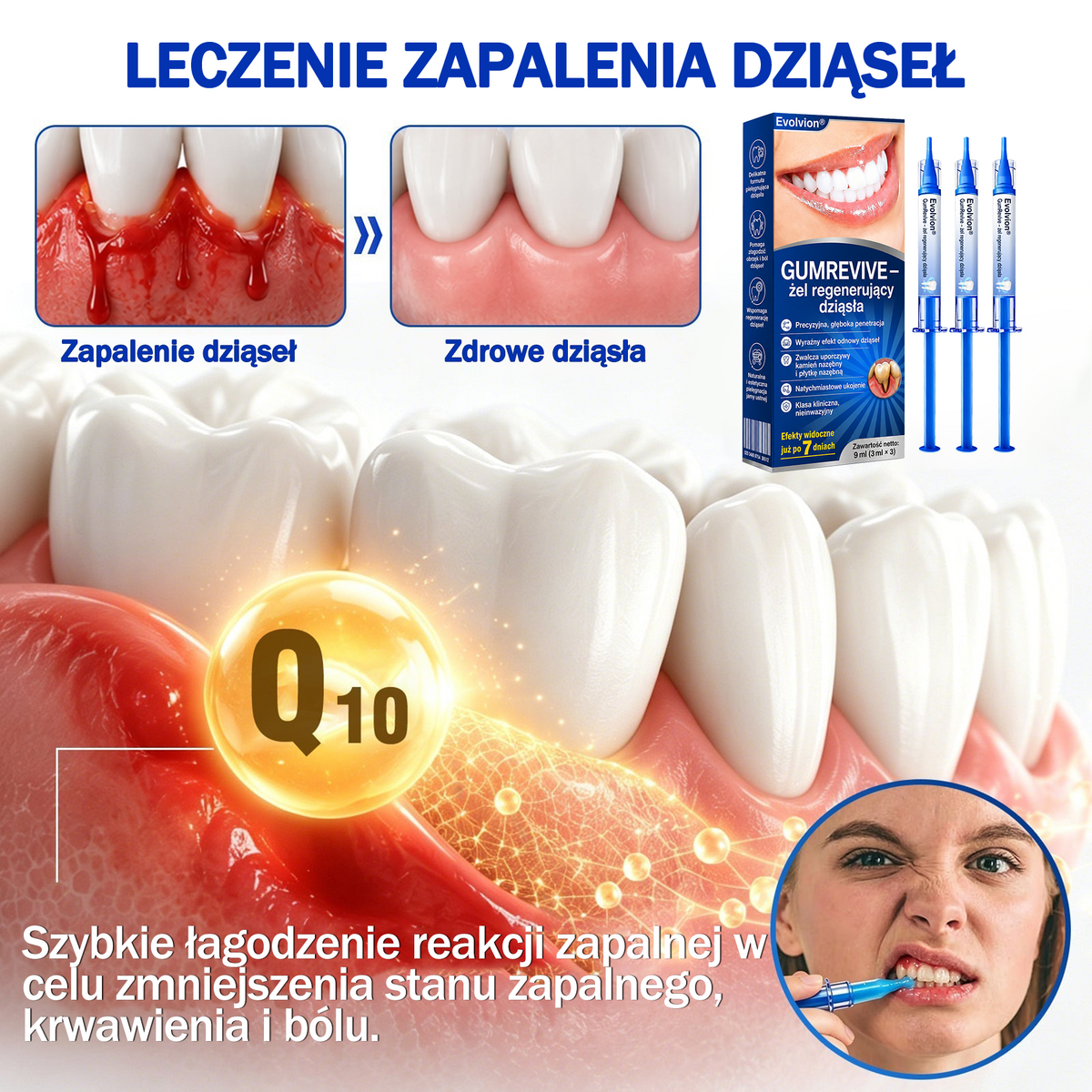 💖 Evolvion® GumRevive — żel do regeneracji i odbudowy dziąseł 🦷