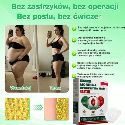 🍀DR.Fachmer® Moringa, Berberyna i NAD+ – nanoplastrowy plaster mikroigłowy 15 w 1 | Nowa generacja pielęgnacji ciała z zaawansowaną nanoformułą 🌿