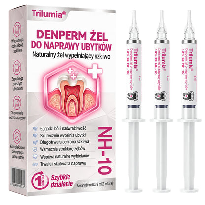 🧑‍⚕️Trilumia® 🦷 DenPerm – Naturalny żel do odbudowy szkliwa i wypełniania ubytków próchnicowych 🧊