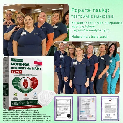 🍀DR.Fachmer® Moringa, Berberyna i NAD+ – nanoplastrowy plaster mikroigłowy 15 w 1 | Nowa generacja pielęgnacji ciała z zaawansowaną nanoformułą 🌿