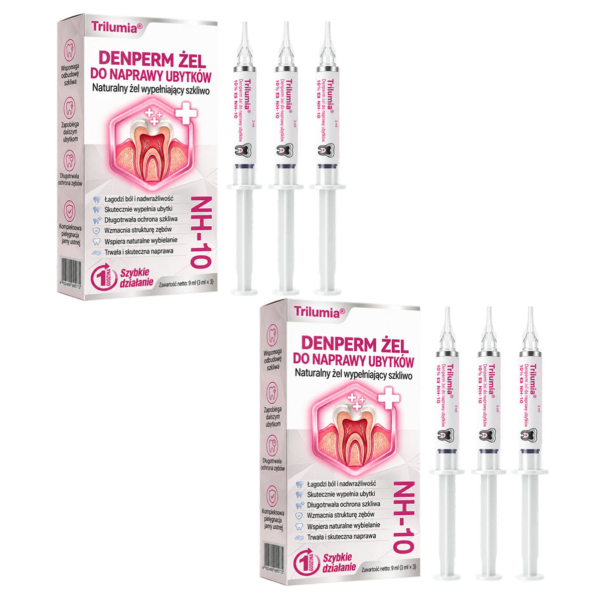 🧑‍⚕️Trilumia® 🦷 DenPerm – Naturalny żel do odbudowy szkliwa i wypełniania ubytków próchnicowych 🧊