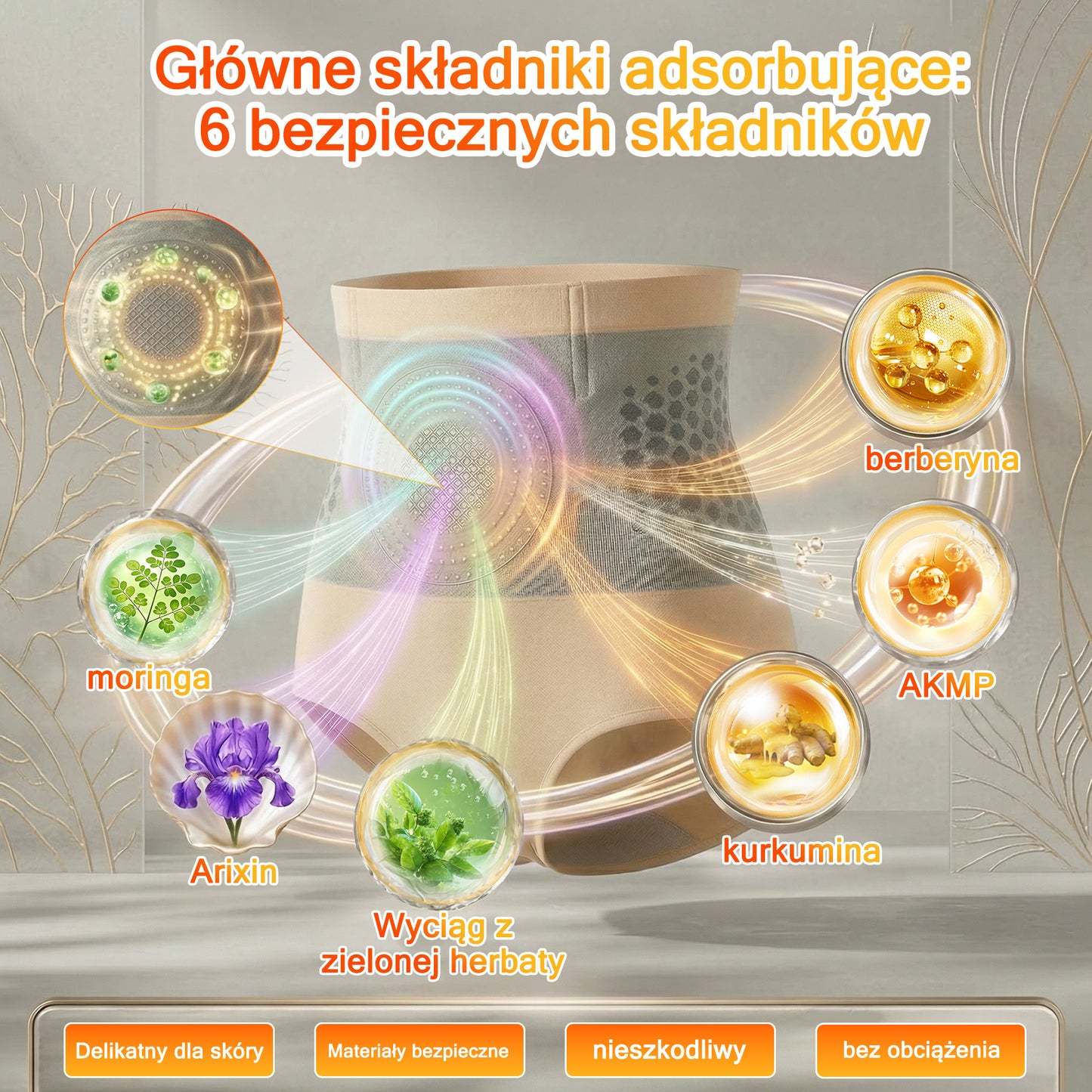 🎊🪩 GFOUK® 2026 Ulepszona Wersja Plus | 🚚 Spodenki spalające tłuszcz 4 w 1 z moringą, berberyną i modelującymi mikrocząsteczkami