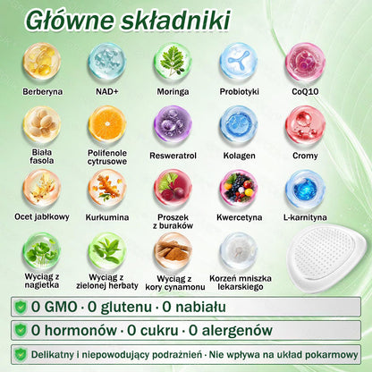 Oficjalny Sklep | 👨‍⚕️ GFOUK® Moringa · Berberyna × NAD+ 10-w-1 Zaawansowane Plastry Nano Mikroigłowe