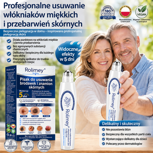 💖Oficjalny Sklep Markowy | ✅👩‍⚕️ Rolimey® 7-Dniowy 𝗧𝗮𝗴 & 𝗦𝗽𝗼𝐭 𝐄𝐫𝐚𝐬𝐞𝐫 (Bez bólu, Bez blizn – aplikator z kulką) 💖