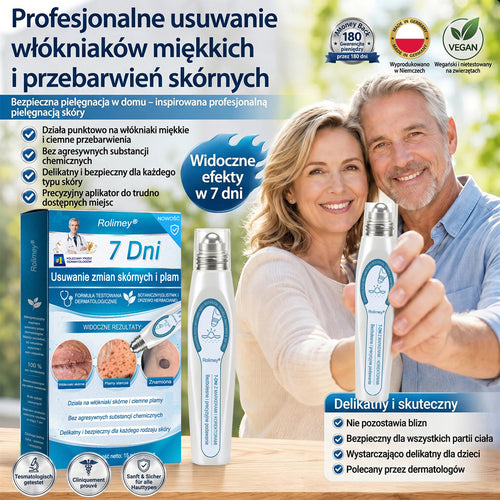 💛Oficjalny Sklep Markowy | ✅👩‍⚕️ Rolimey® 7-Dniowy 𝗧𝗮𝗴 & 𝗦𝗽𝗼𝐭 𝐄𝐫𝐚𝐬𝐞𝐫 (Bez bólu, Bez blizn – aplikator z kulką) 💛