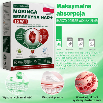 🍀DR.Fachmer® Moringa, Berberyna i NAD+ – nanoplastrowy plaster mikroigłowy 15 w 1 | Nowa generacja pielęgnacji ciała z zaawansowaną nanoformułą 🌿
