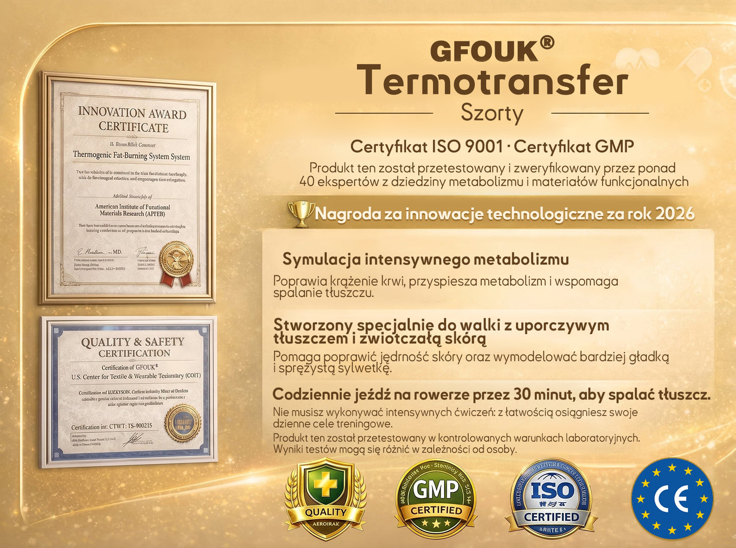 🎊🪩 GFOUK® 2026 Ulepszona Wersja Plus | 🚚 Spodenki spalające tłuszcz 4 w 1 z moringą, berberyną i modelującymi mikrocząsteczkami
