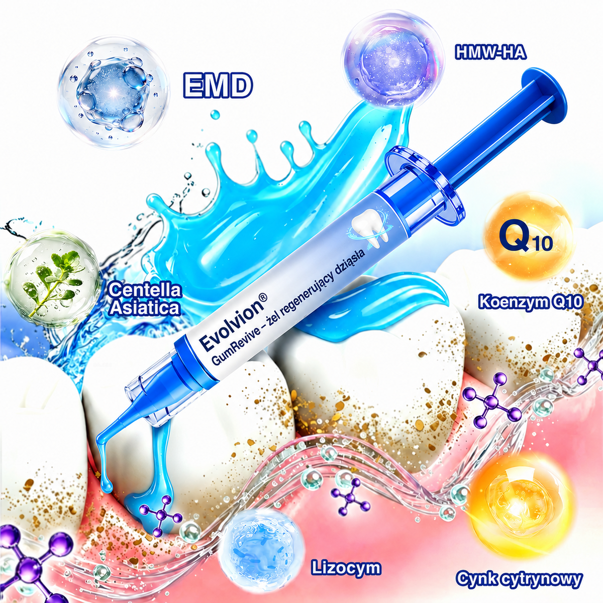 💖 Evolvion® GumRevive — żel do regeneracji i odbudowy dziąseł 🦷