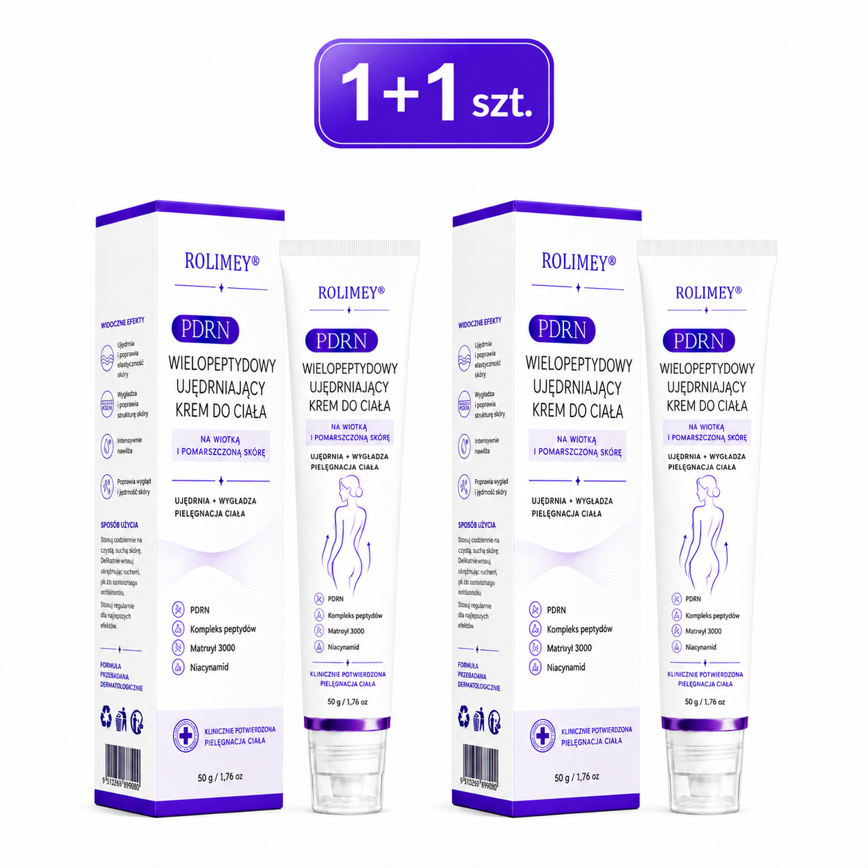 🔥🔥Ulepszona wersja w nowym opakowaniu 2026丨⚡️ROLIMEY® PDRN Wielopeptydowy krem roll-on do ujędrniania, regeneracji i wygładzania skóry